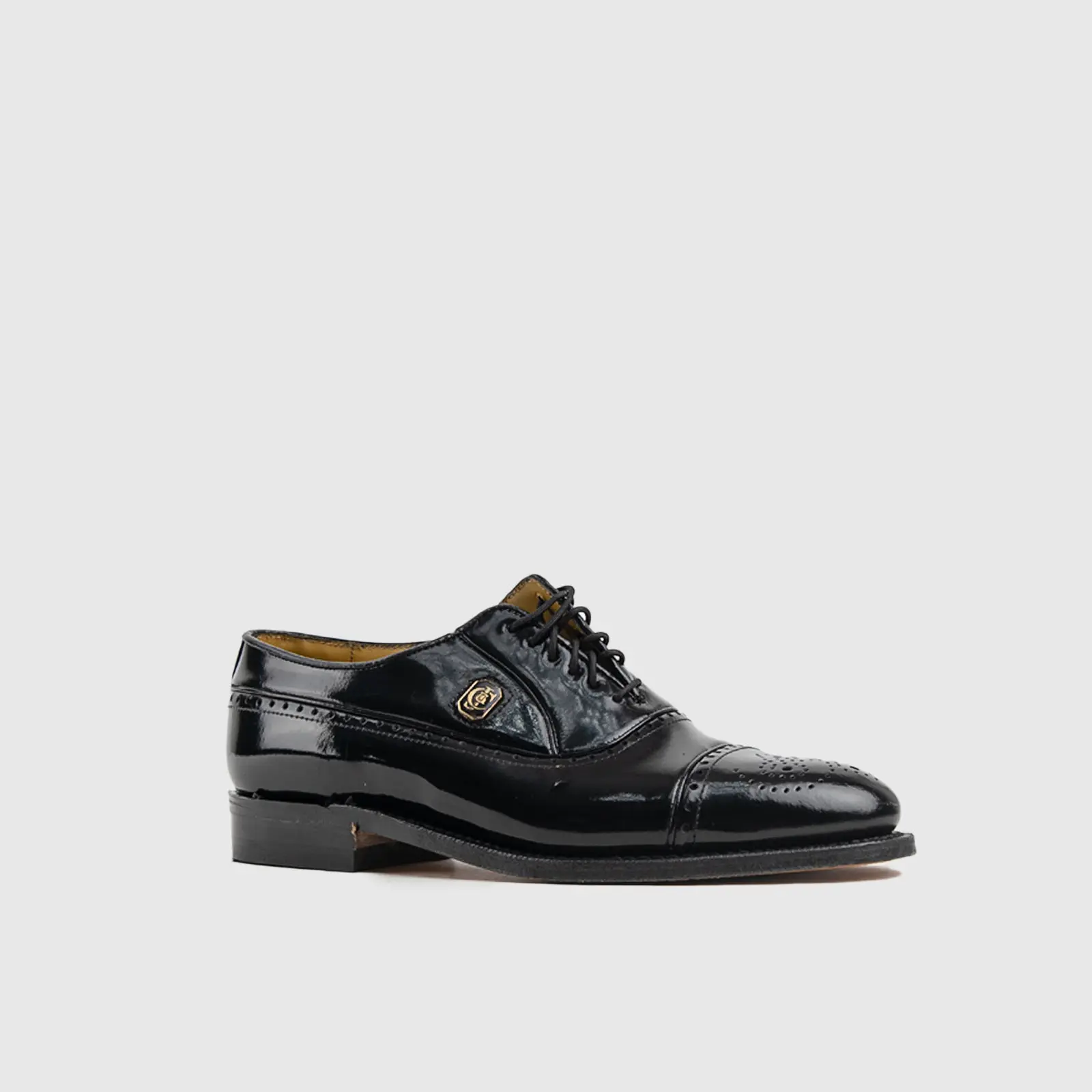 Crockett and Jones Men's Lace Up Punched Toe Cap Jason 62.C15263D Black CJ6 - Image 2