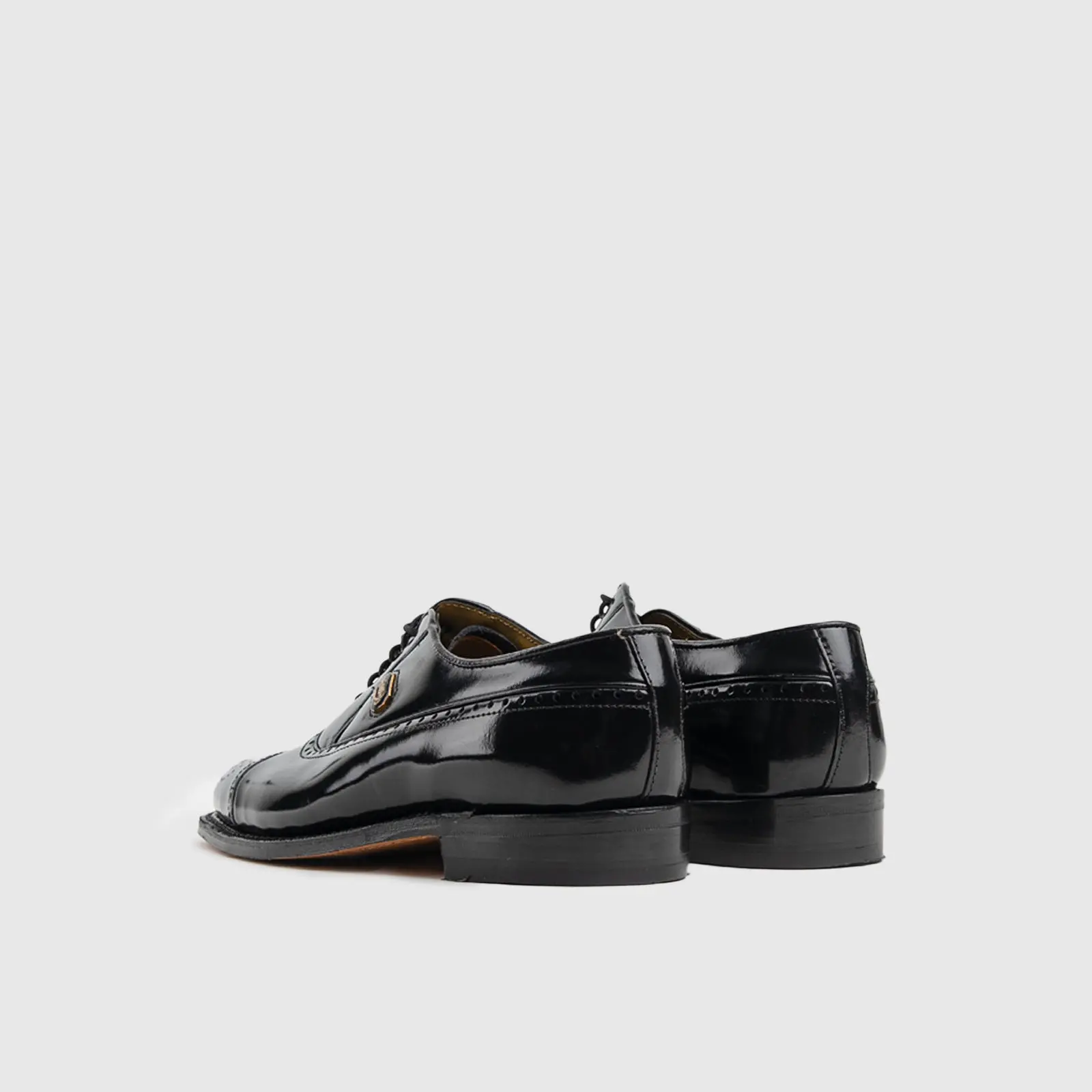 Crockett and Jones Men's Lace Up Punched Toe Cap Jason 62.C15263D Black CJ6 - Image 4