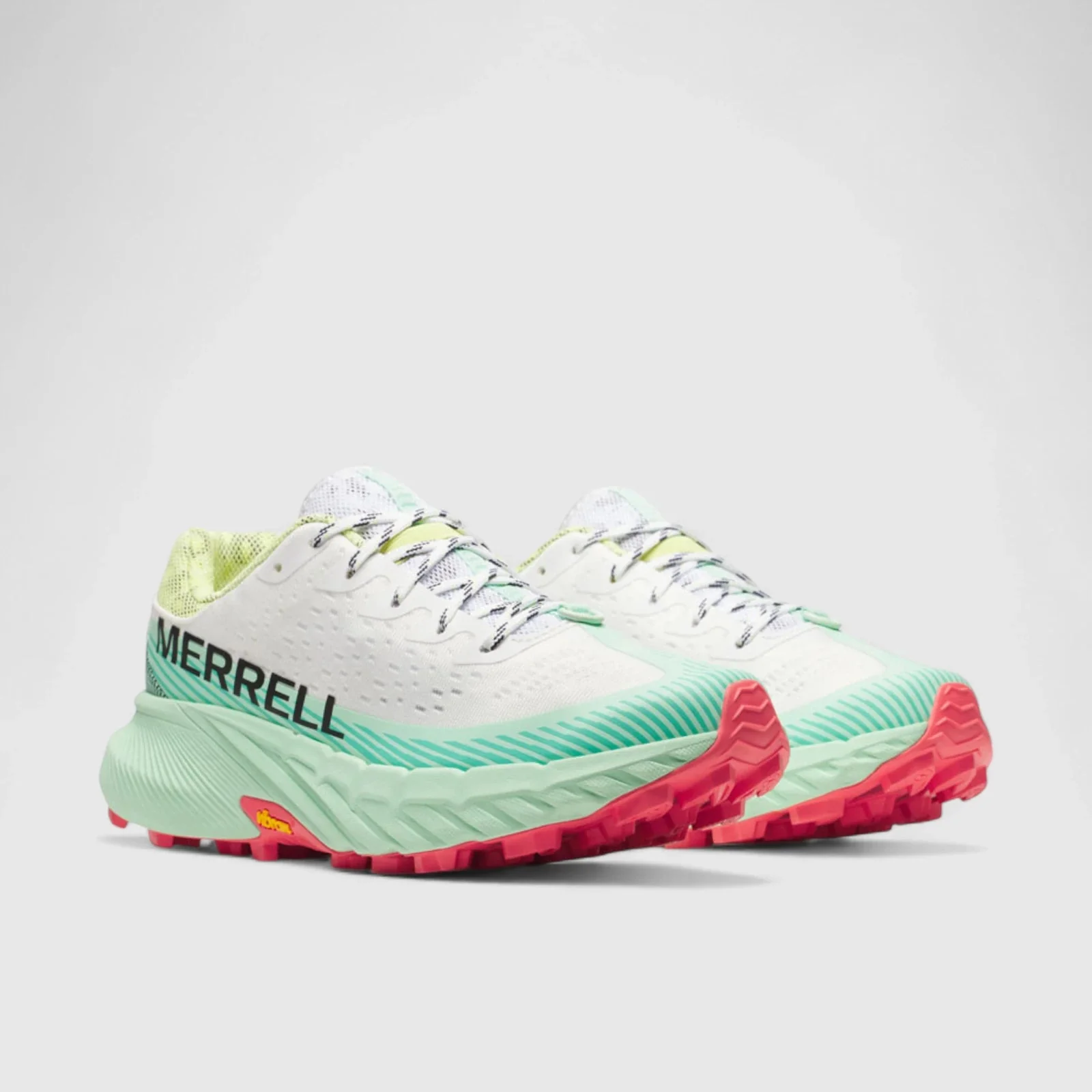 Merrell Agility Peak 5 Outdoor Ladies Sneaker J068384 White Celadon B1 - Image 2