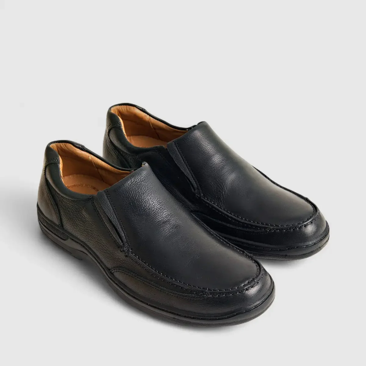 Anatomic Leather Comfort Slip On Black 101008 AN133 - Image 2