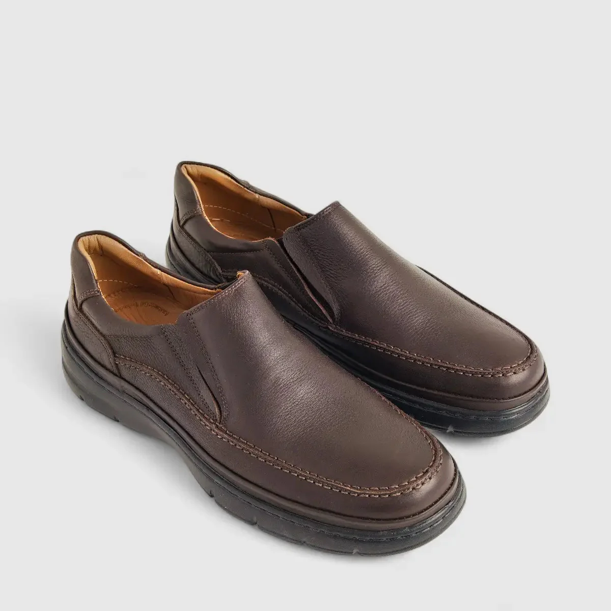 Anatomic Leather Comfort Slip On Brown 383820 AN135 - Image 2