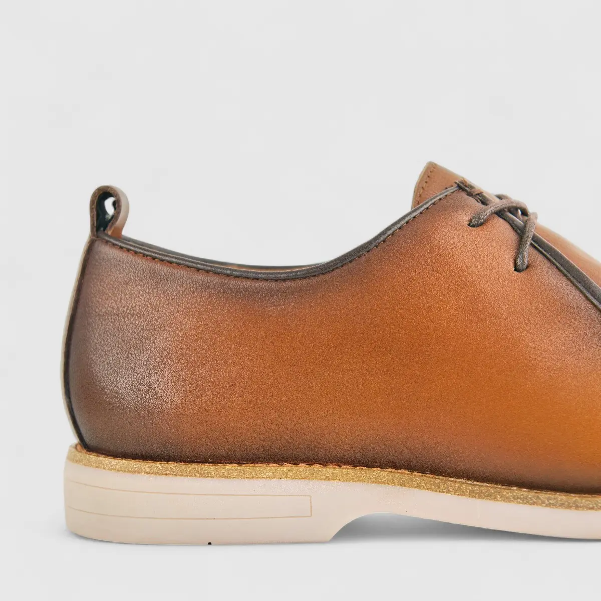 Babucci Men's Casual Leather Lace Up K27BX05130-B BAB001 Tan - Image 10
