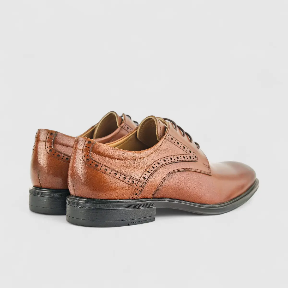 Babucci Men's Leather Lace Up K1834-C16A BAB004 Tan - Image 3