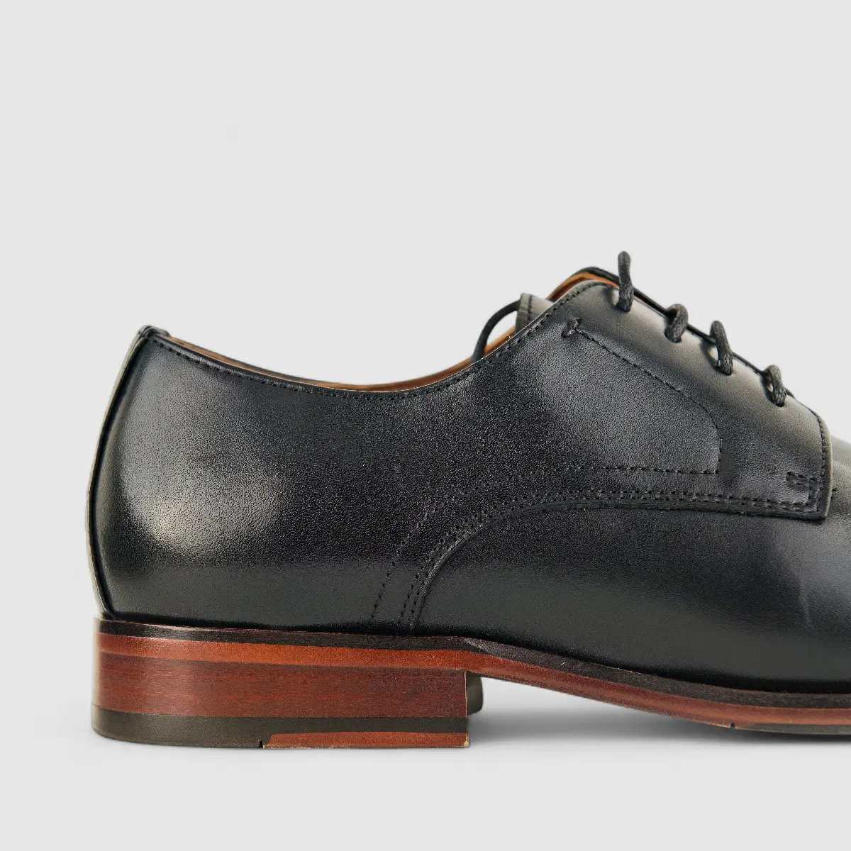Babucci Men's Leather Lace Up K272336-6-3A BAB009 Black - Image 5