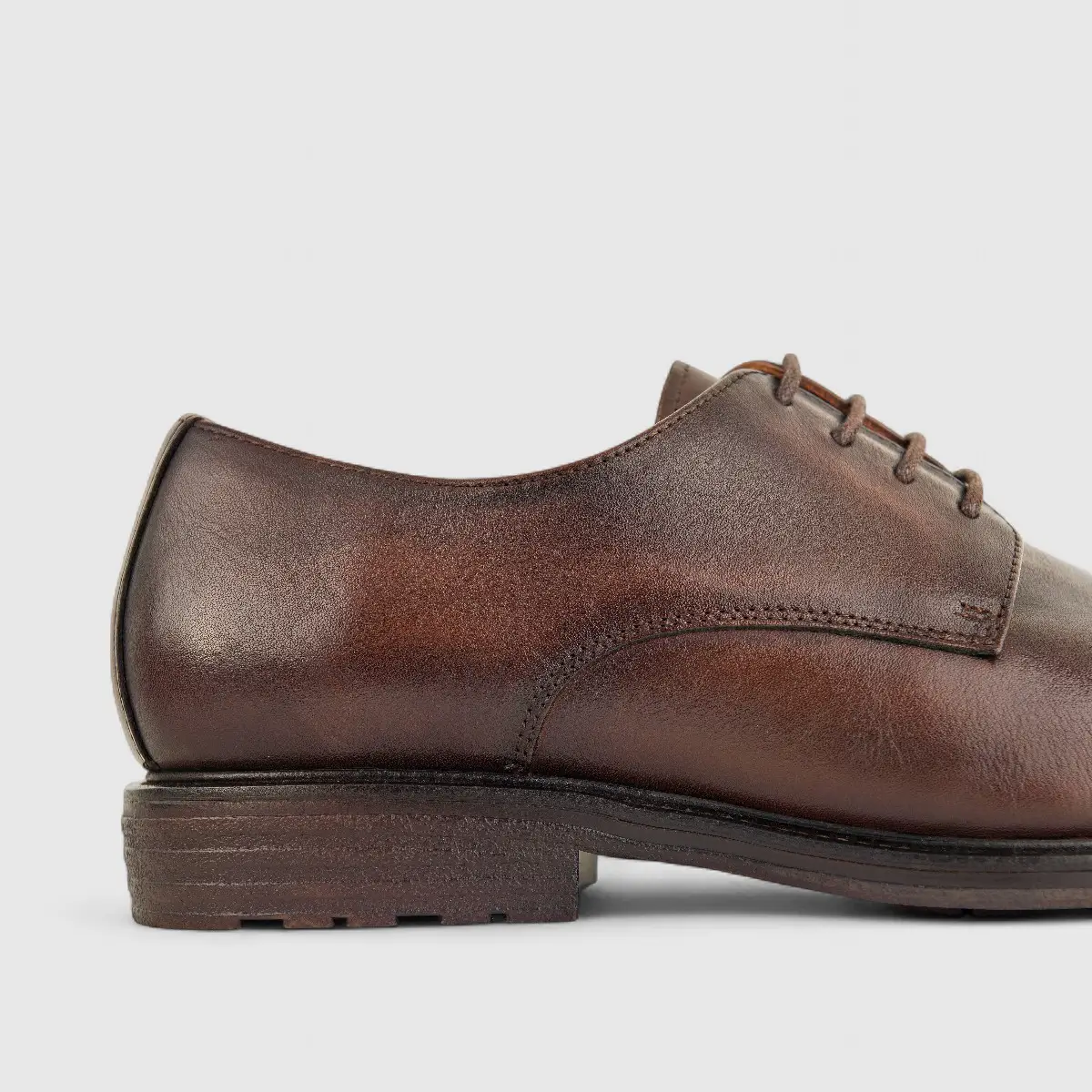 Babucci Men's Leather Lace Up K27050402-2C BAB012 Dark Brown - Image 5