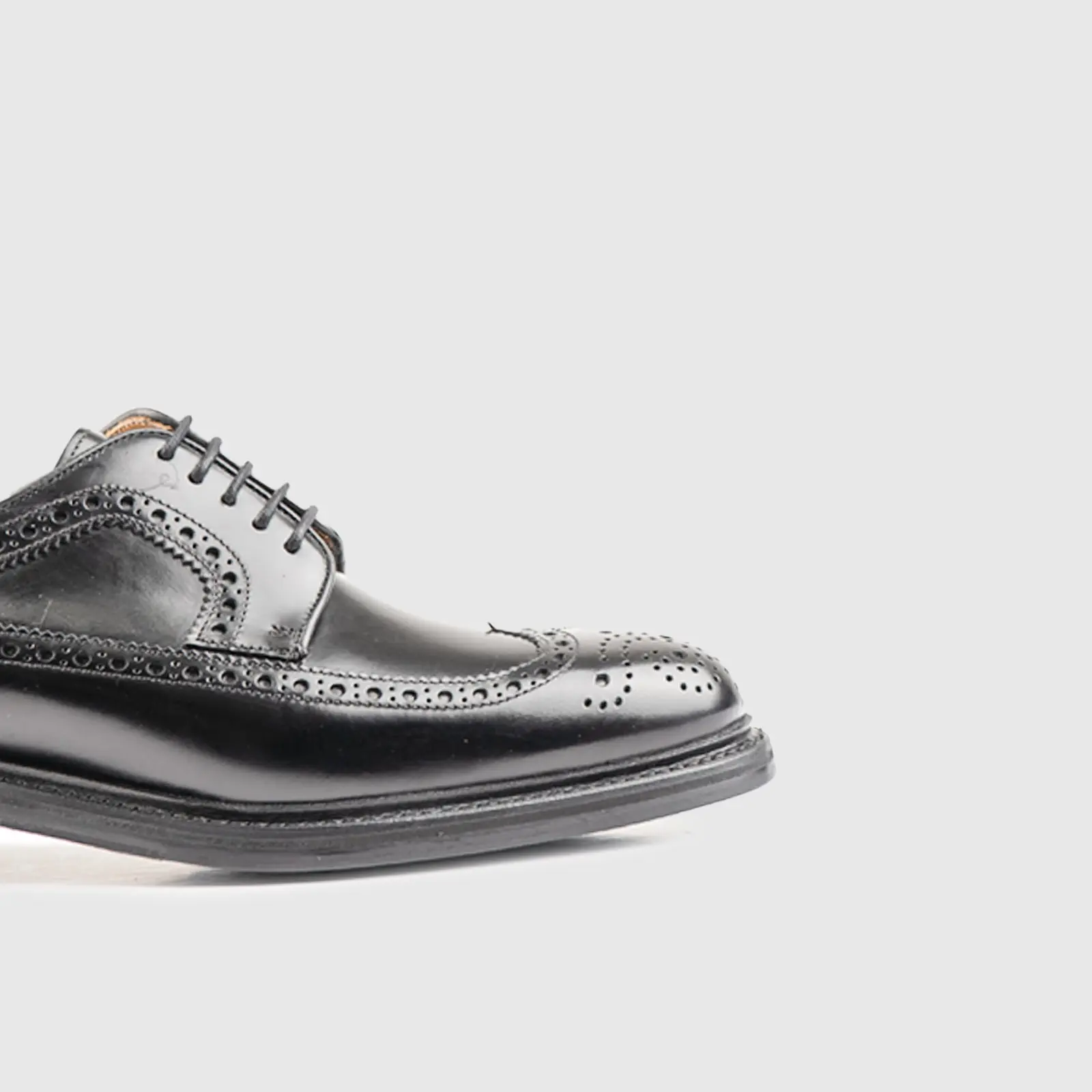 Goodyear Welt Long Wing Brogue 3681 Black - Image 5