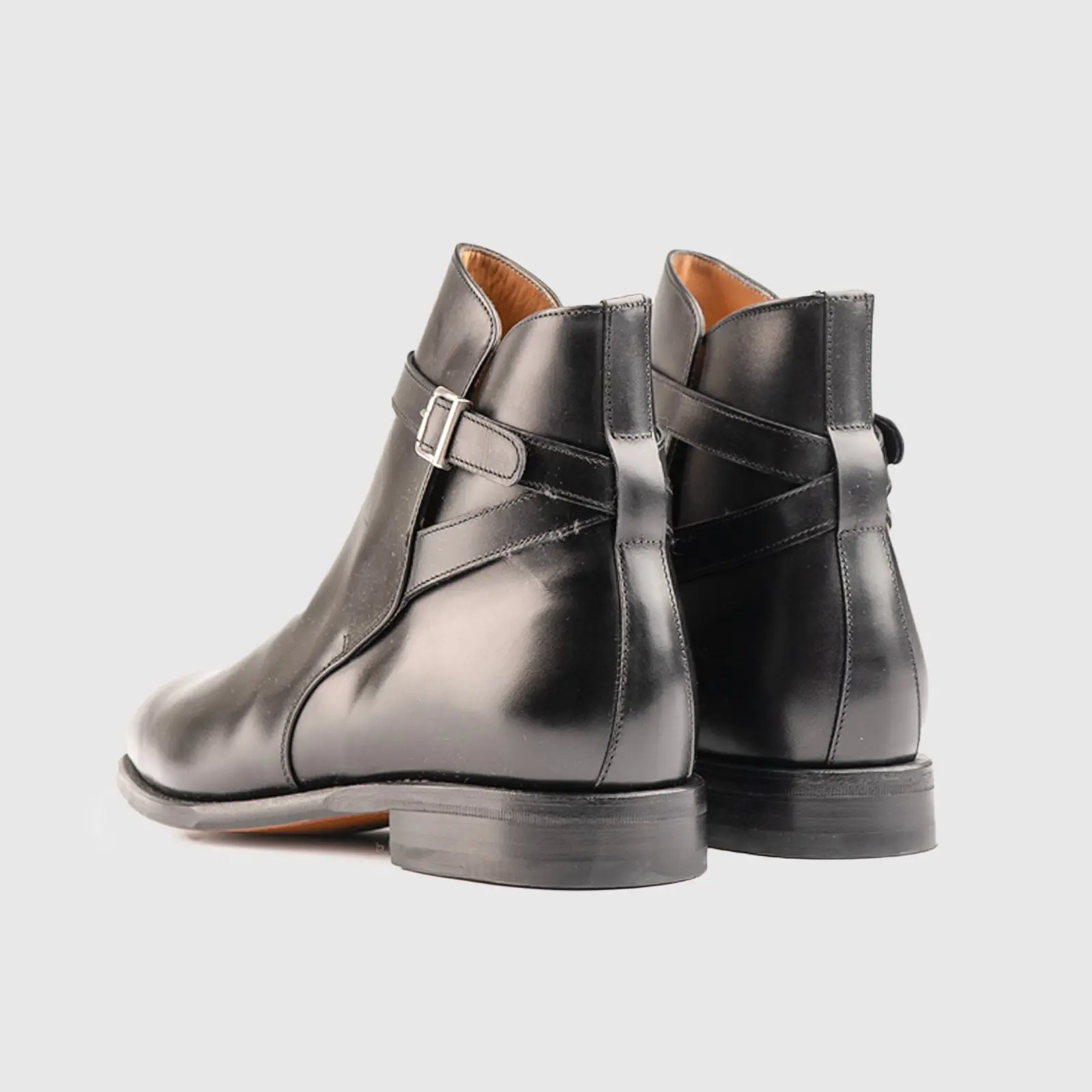 Goodyear Welt Buckle Strap Boot 490 Black - Image 3