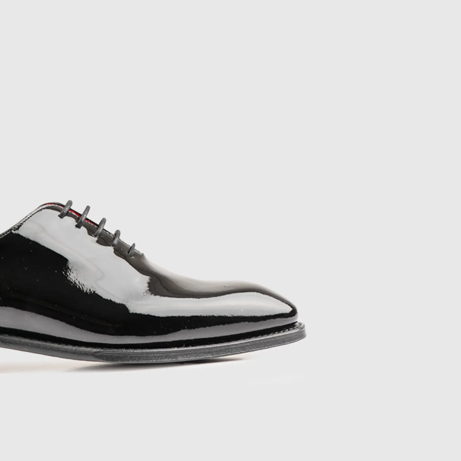 Goodyear Welt Plain Toe Oxfords 5216 Black Patent - Image 5