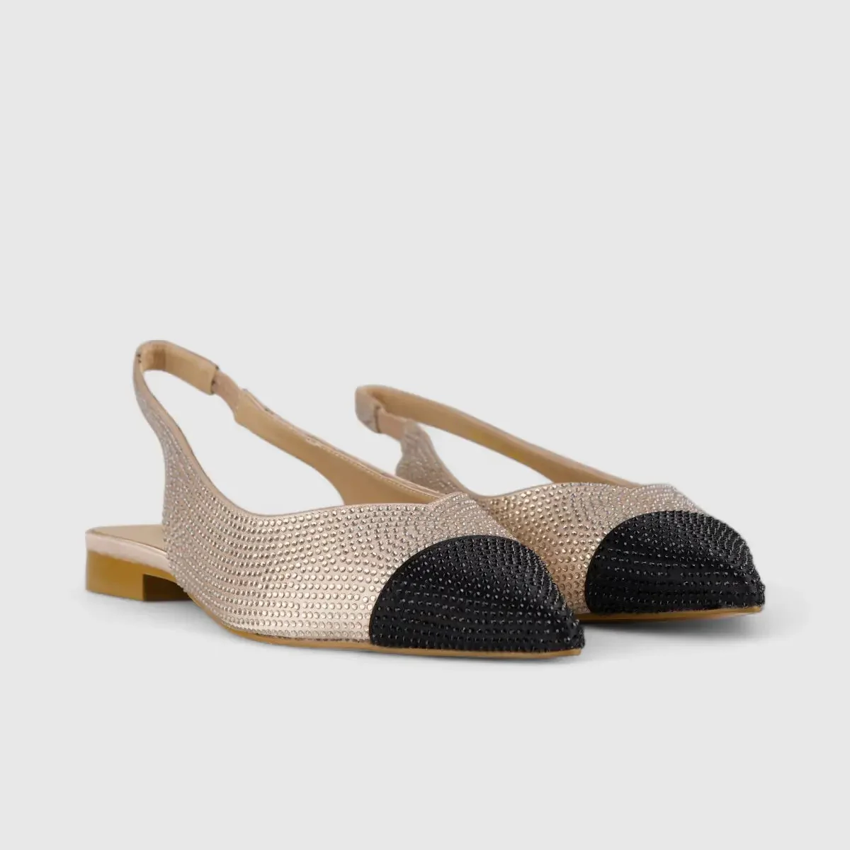 Bulbul Bling Pump Beige/Black CAR5009 - Image 2