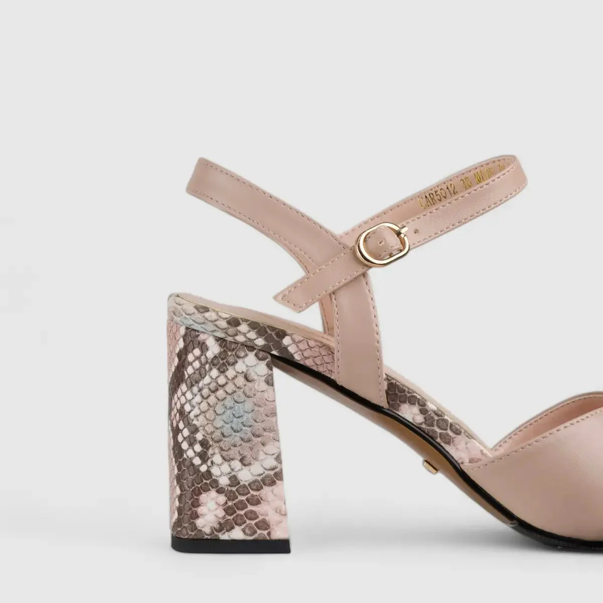 Bulbul Block Heel Sandal Beige CAR5012 - Image 4