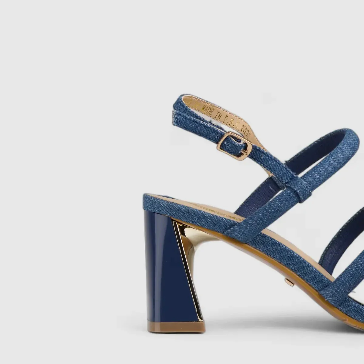 Bulbul Block Heel Sandal Blue CAR5018 - Image 4