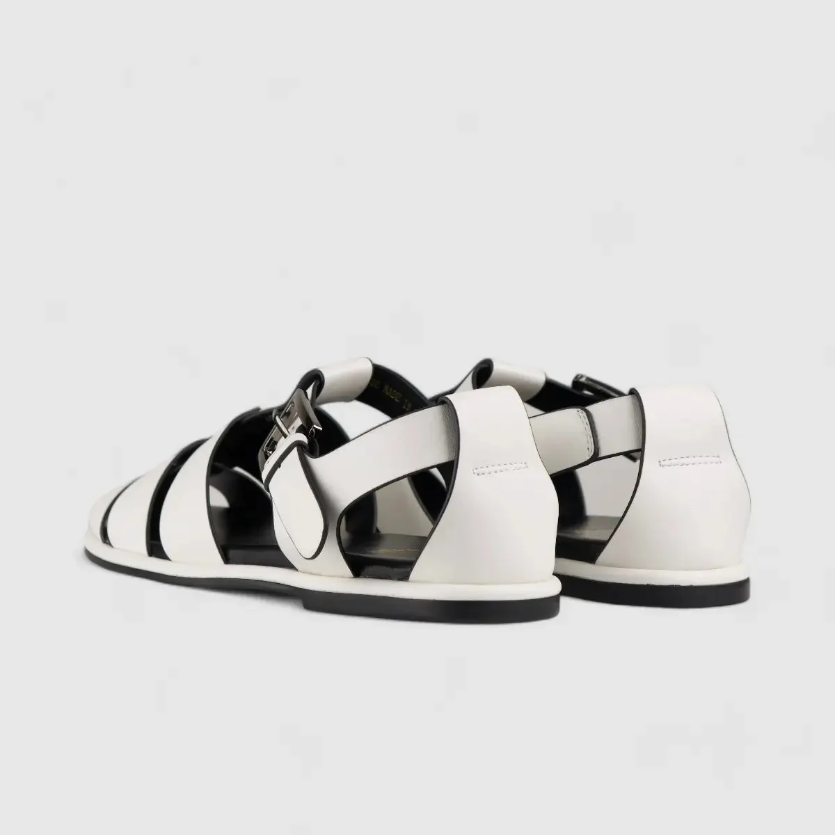 Bulbul Flat Sandal White Car5007 - Image 3