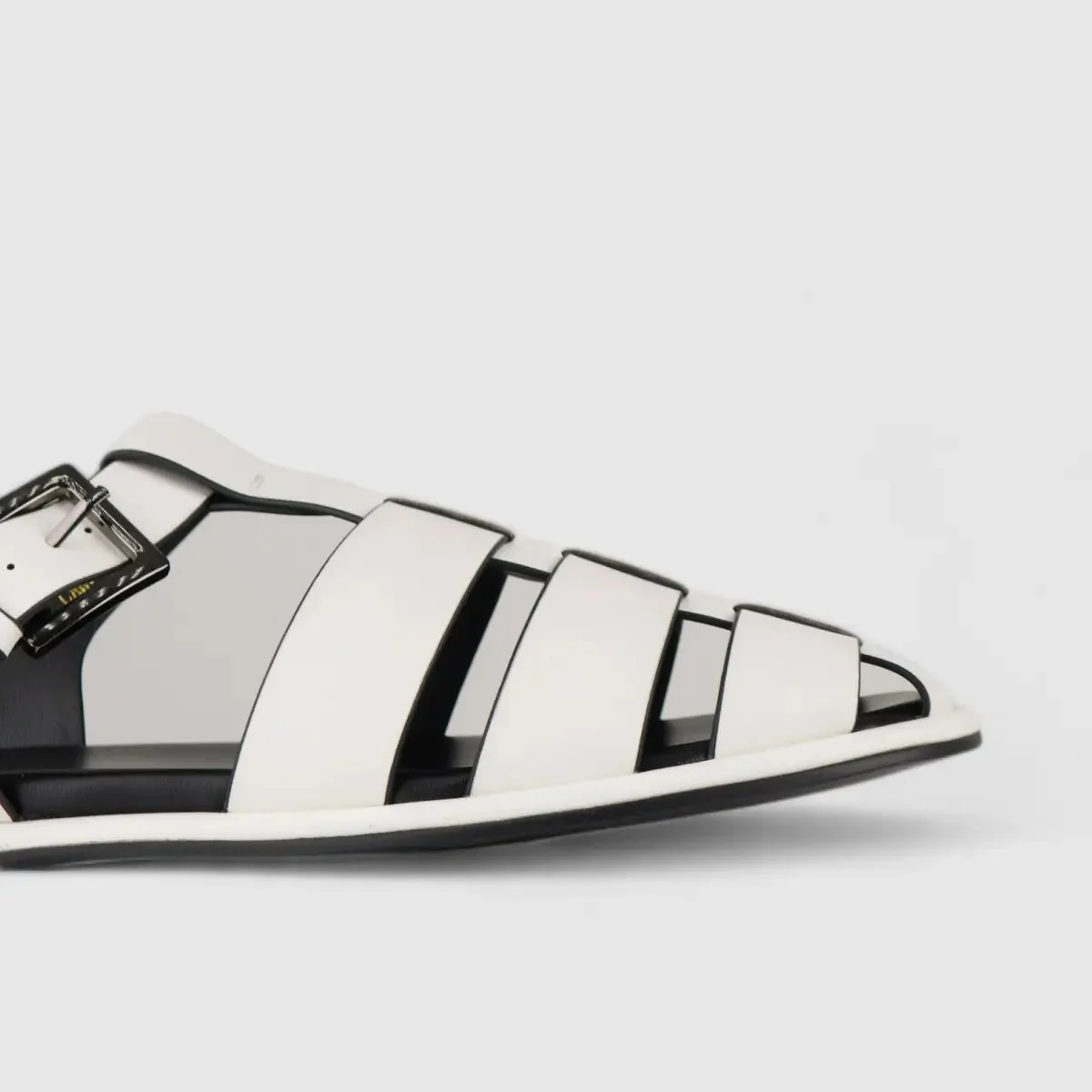 Bulbul Flat Sandal White Car5007 - Image 4