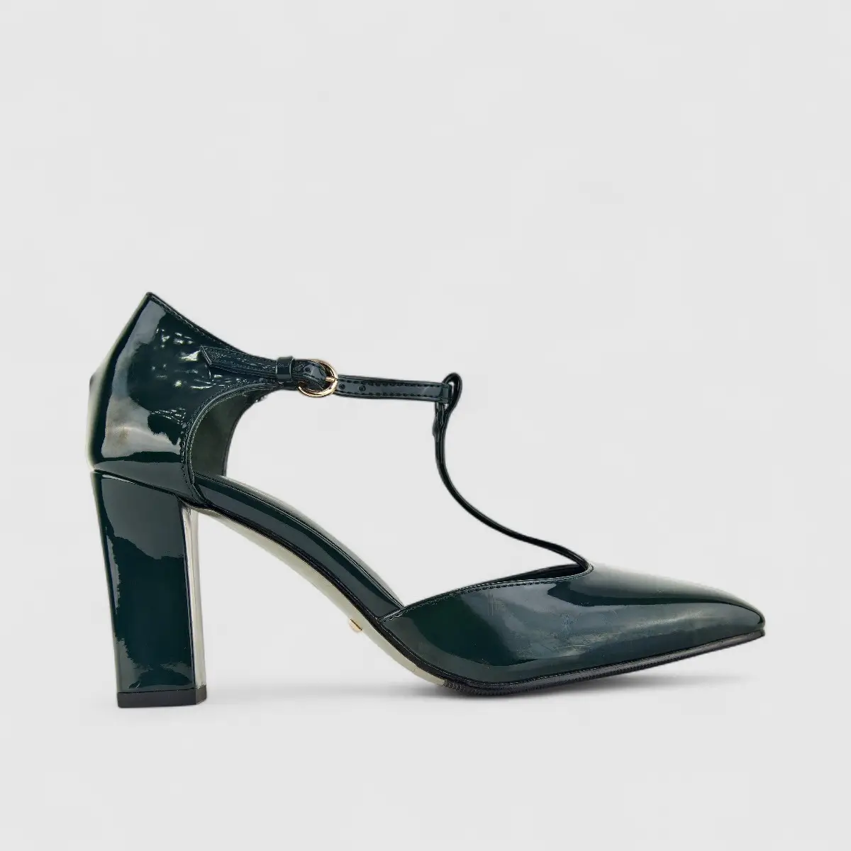 Bulbul Ladies Block Heel Sandal CAR-015 Green