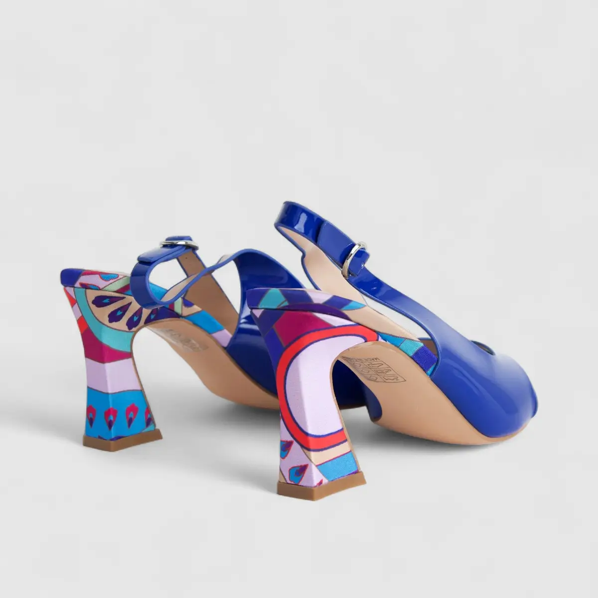 Bulbul Ladies Casual Block Heel Sandal Blue HAR063 - Image 3