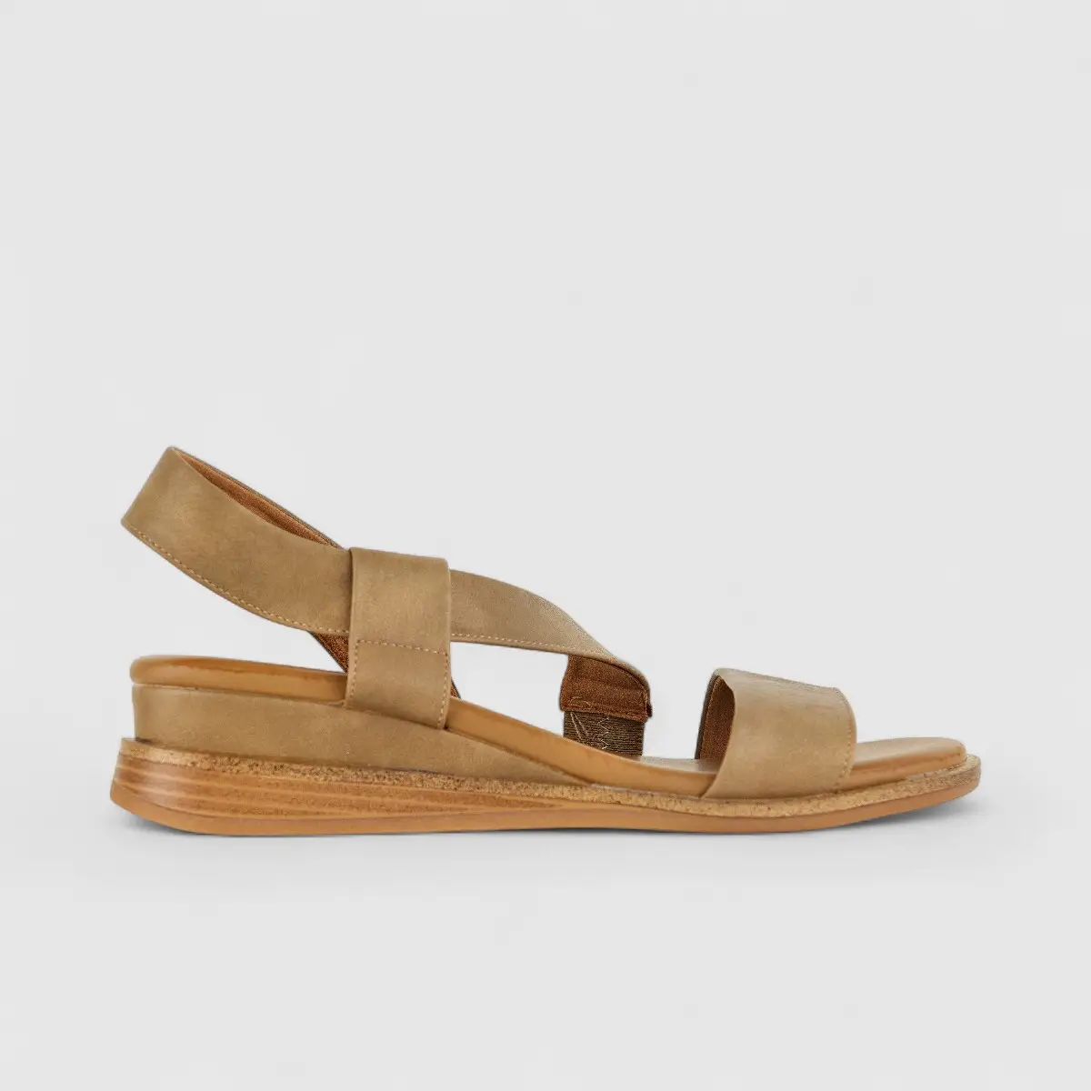Bulbul Ladies Comfort Sandal HAR043 Beige