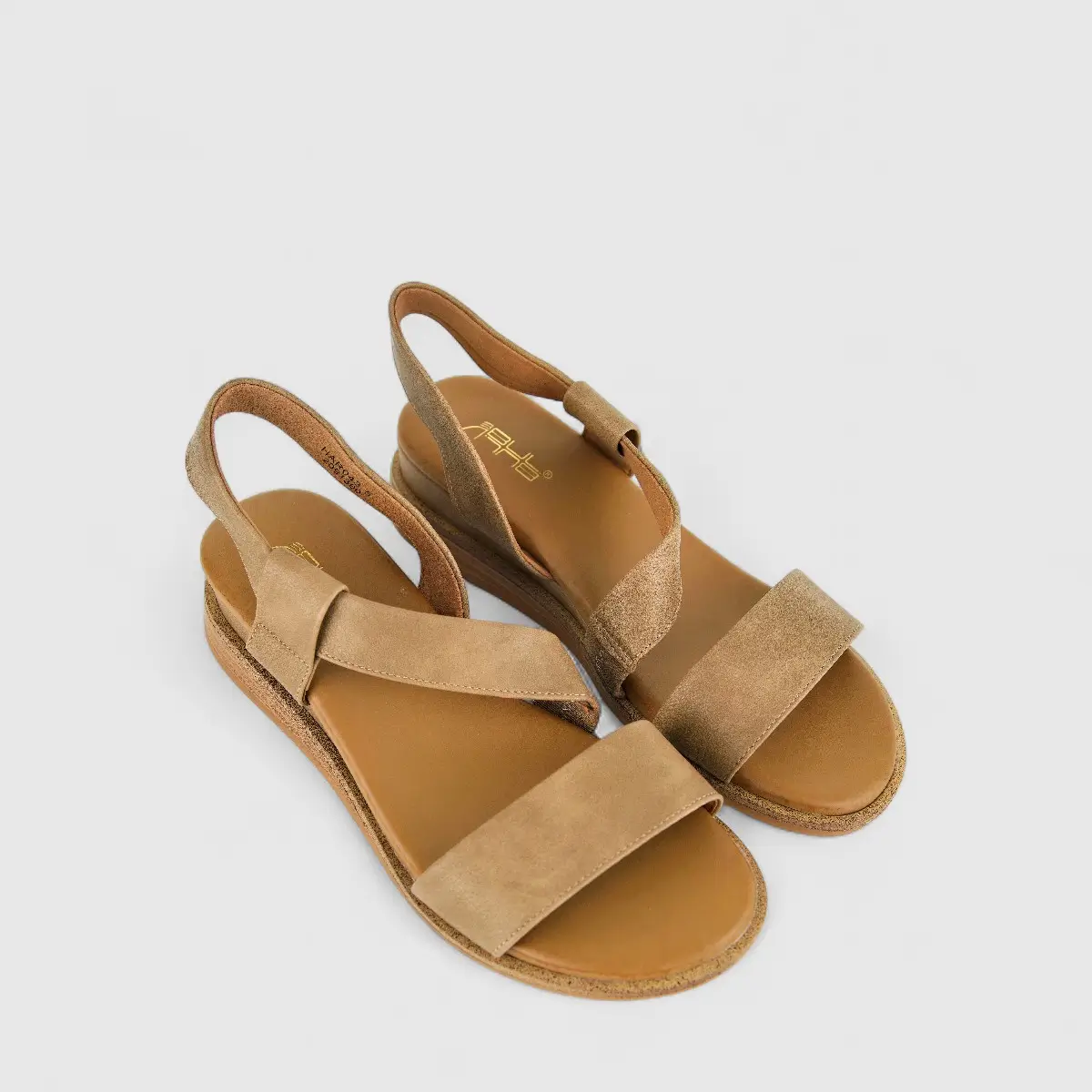 Bulbul Ladies Comfort Sandal HAR043 Beige - Image 2