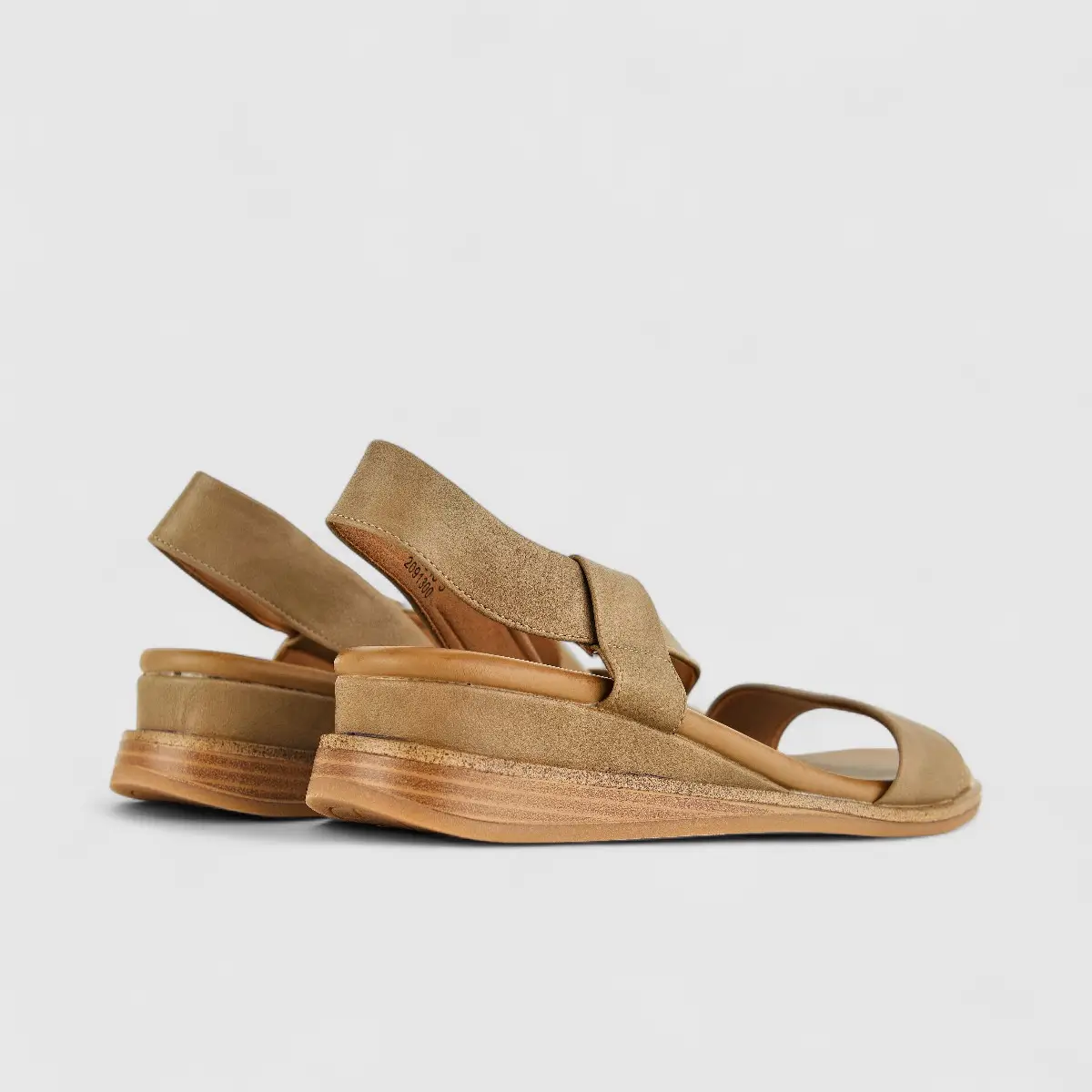 Bulbul Ladies Comfort Sandal HAR043 Beige - Image 3
