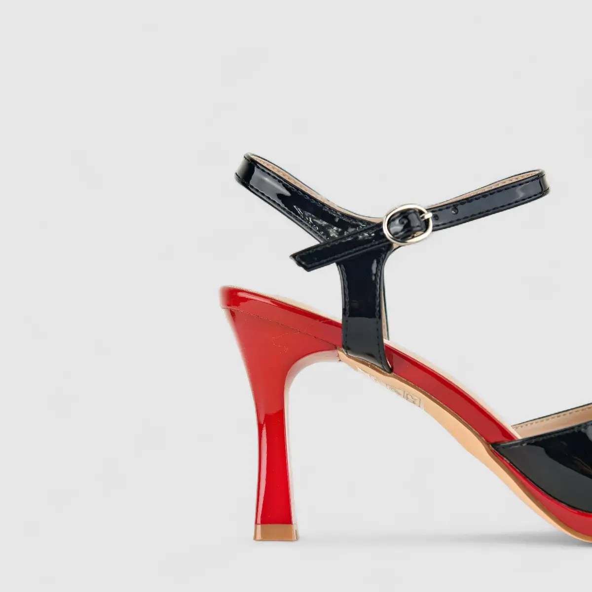 Bulbul Ladies Casual Heel HAR037 Black/Red - Image 4
