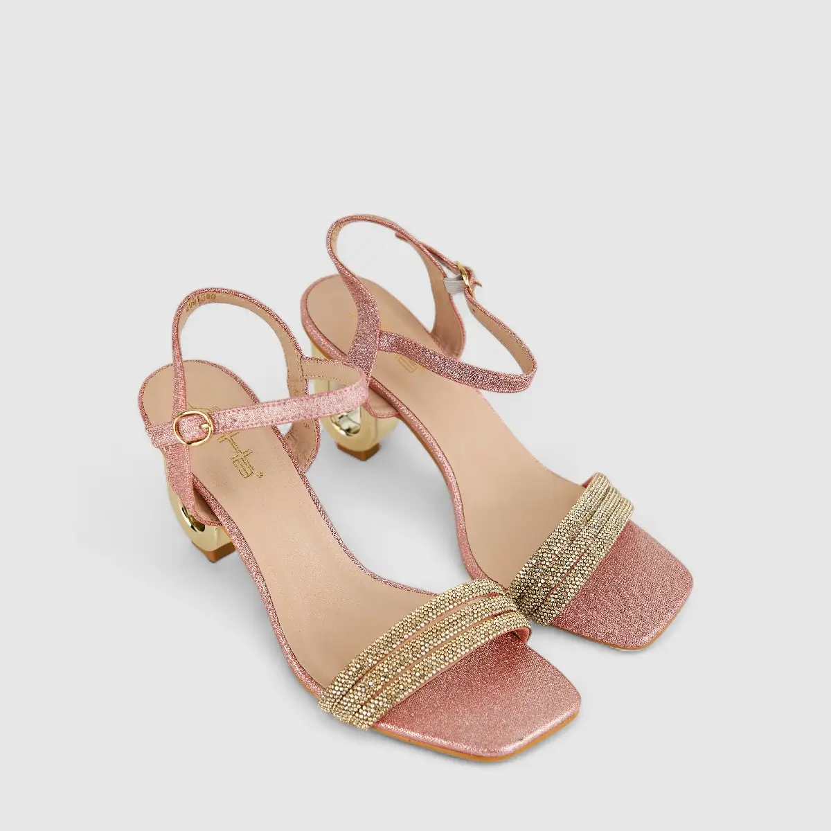 Bulbul Ladies Evening Sandal HAR047 Pink - Image 2