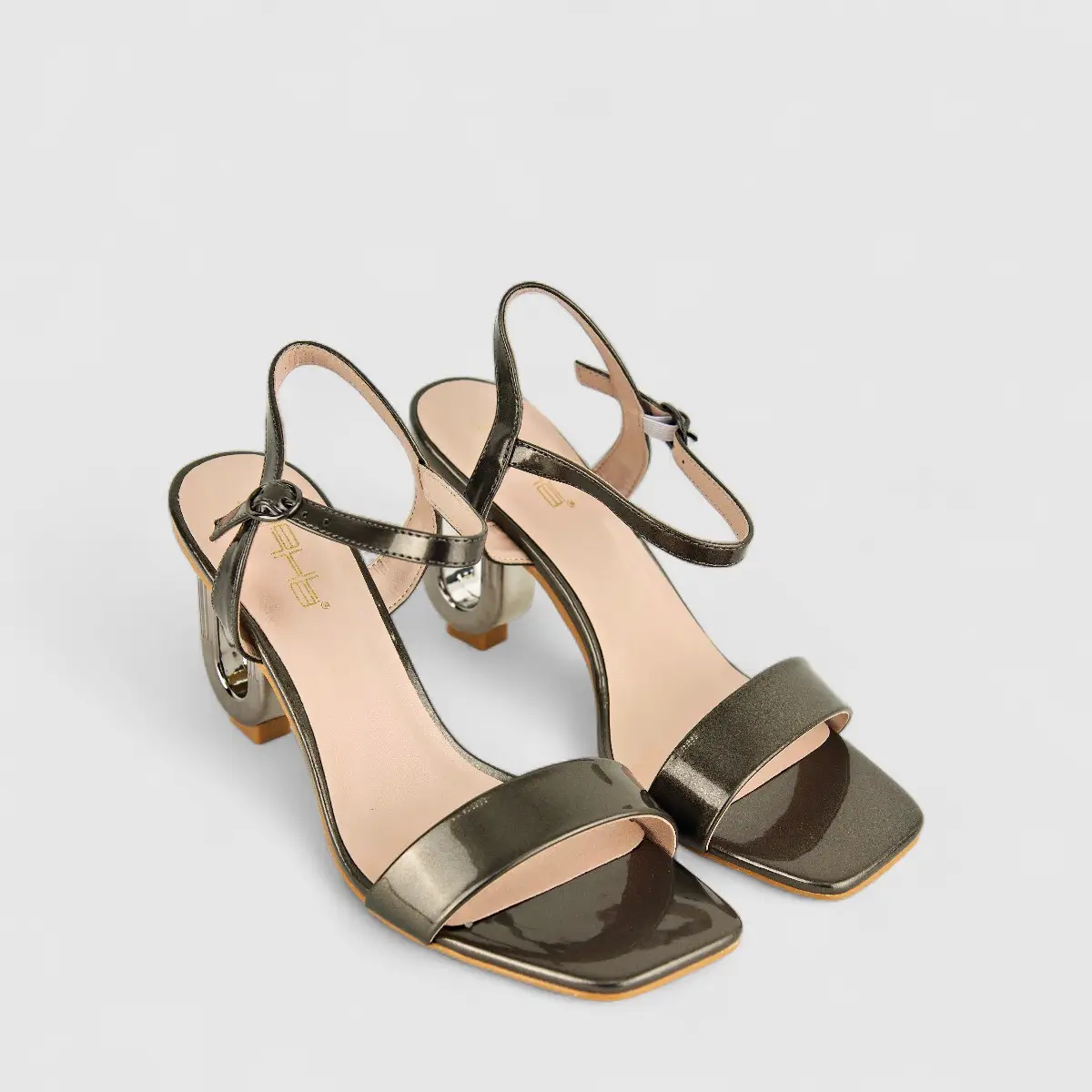 Bulbul Ladies Casual Sandal HAR048 Pewter - Image 2