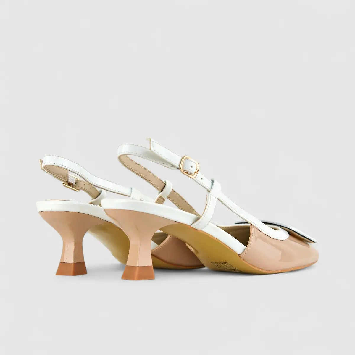 Bulbul Ladies Casual Sling Back HAR032 Beige Multi - Image 3