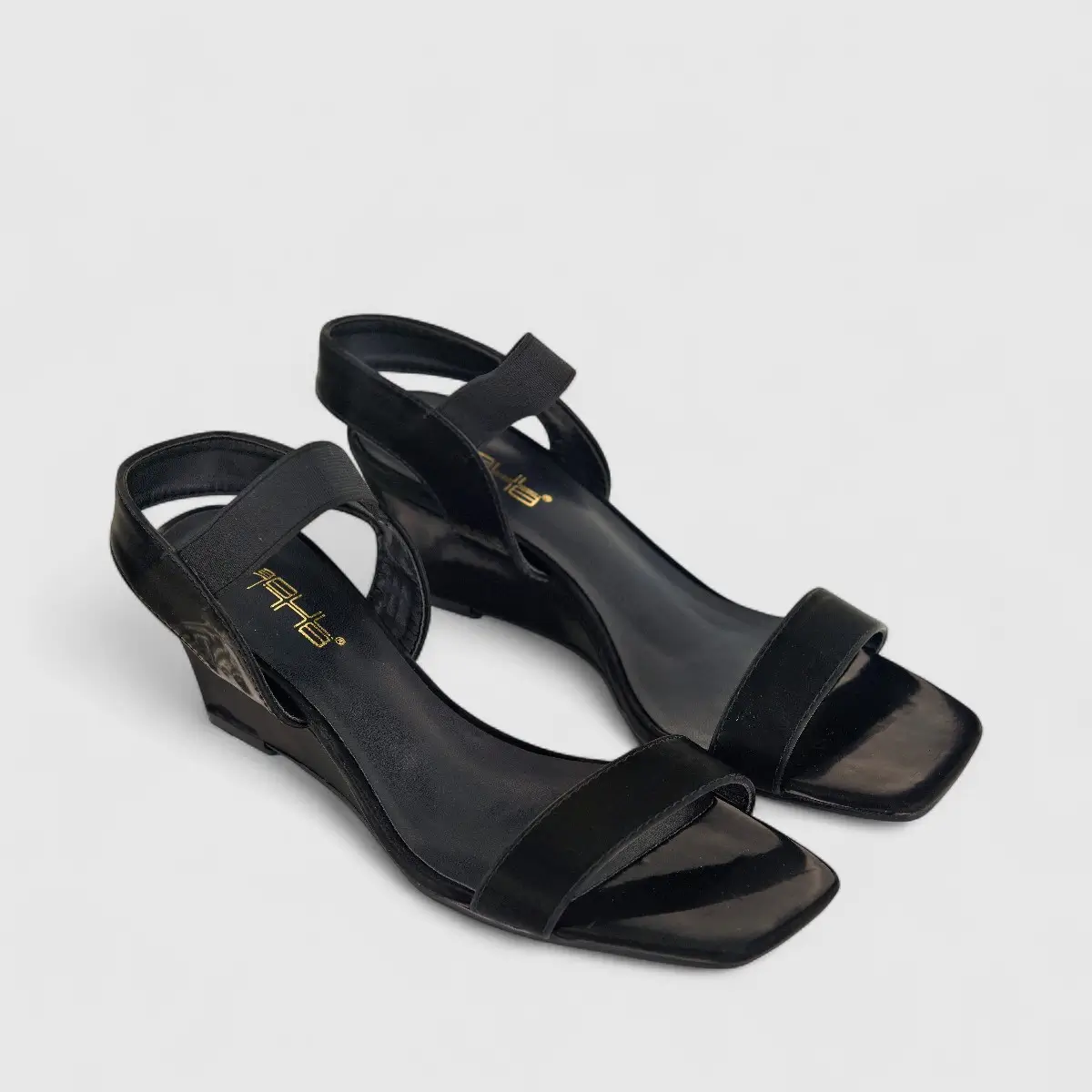 Bulbul Ladies Casual Wedge HAR042 Black - Image 2