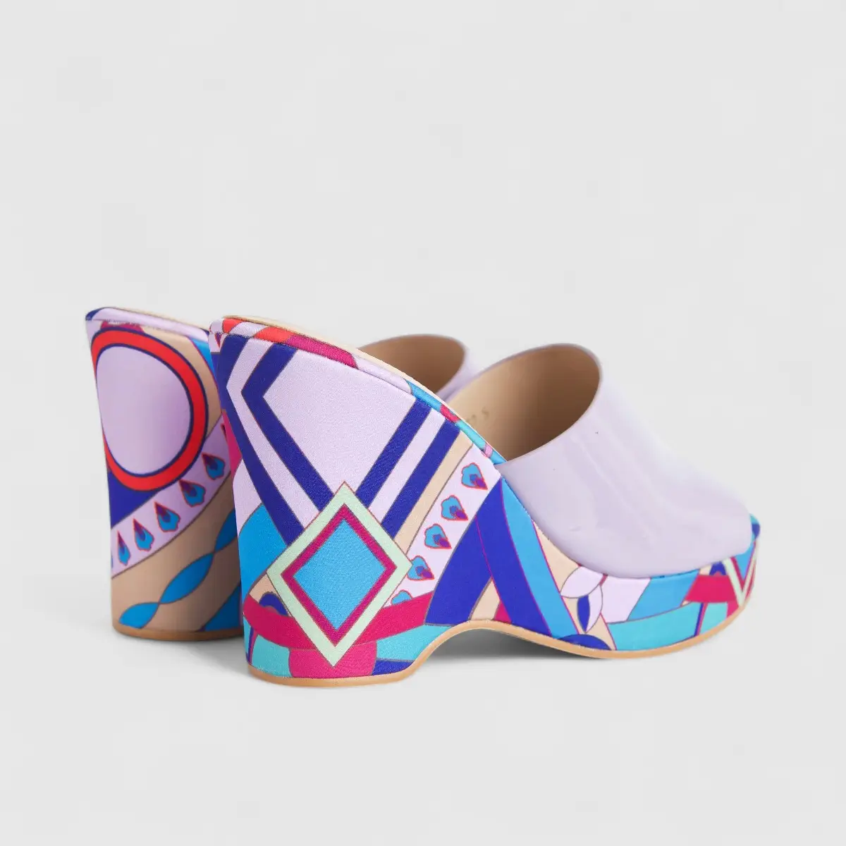 Bulbul Ladies Casual Wedge Sandal Purple HAR052 - Image 3