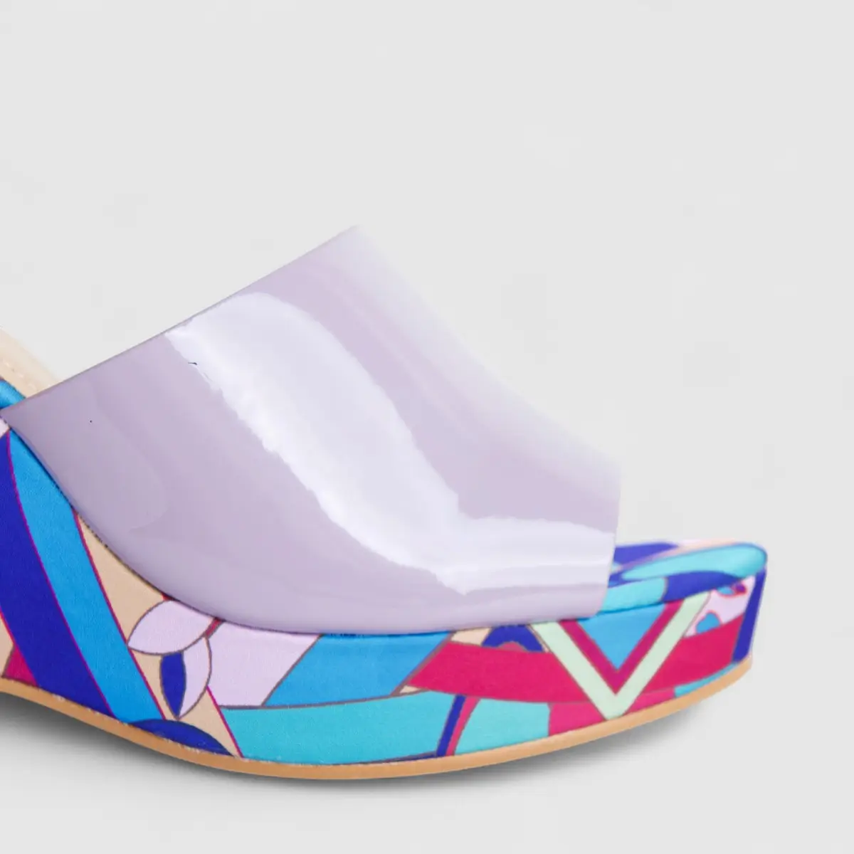 Bulbul Ladies Casual Wedge Sandal Purple HAR052 - Image 4