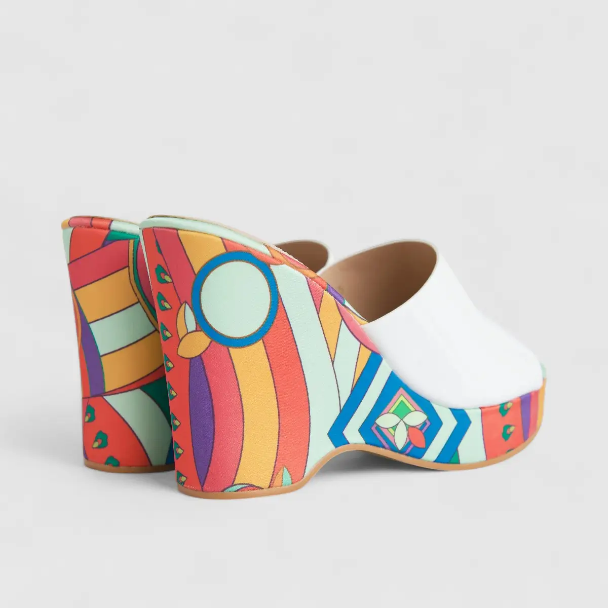 Bulbul Ladies Casual Wedge Sandal White HAR052 - Image 3