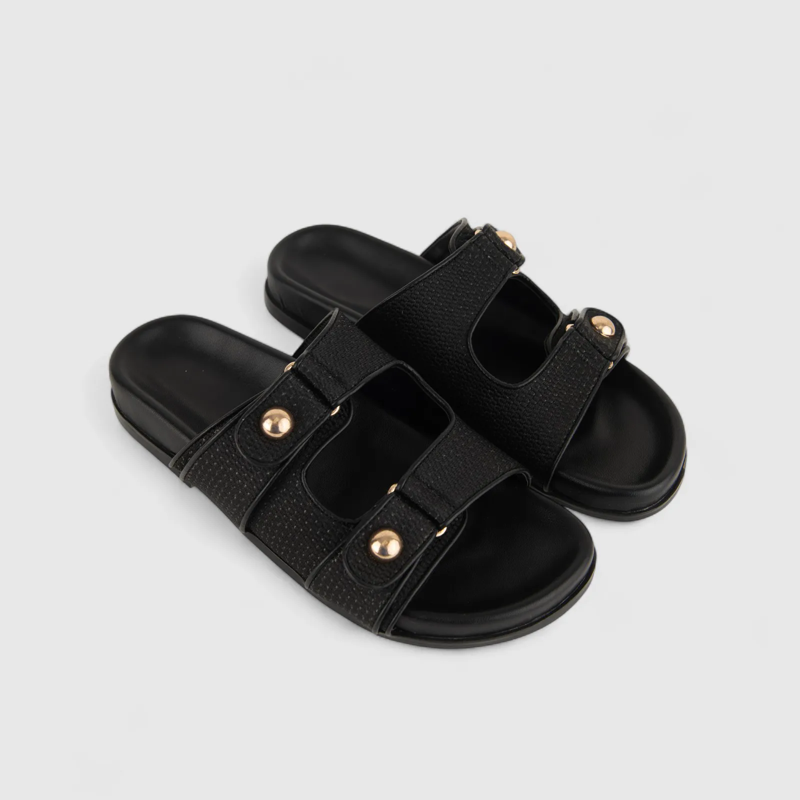 Bulbul Ladies Comfort Sandal CAR-003 Black - Image 2