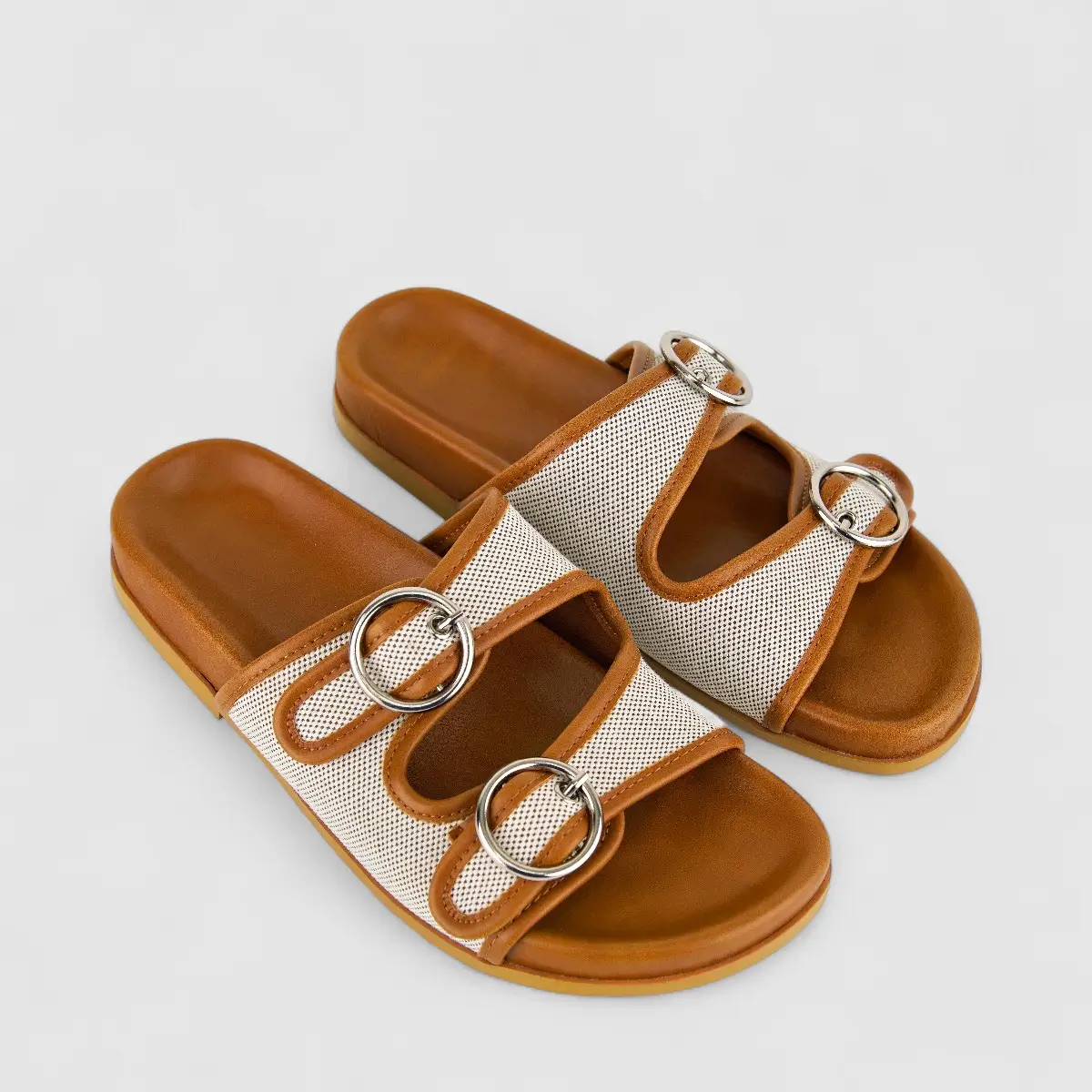 Bulbul Ladies Comfort Sandal CAR-006 Brown - Image 2
