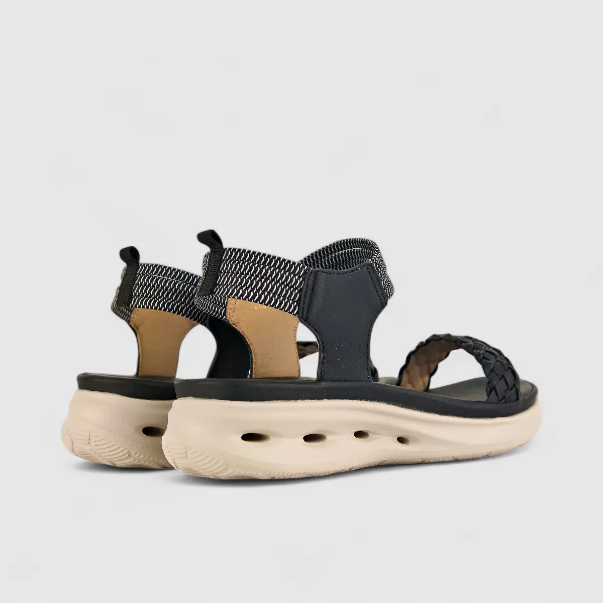 Bulbul Ladies Comfort Sandal HAR028 Black - Image 3