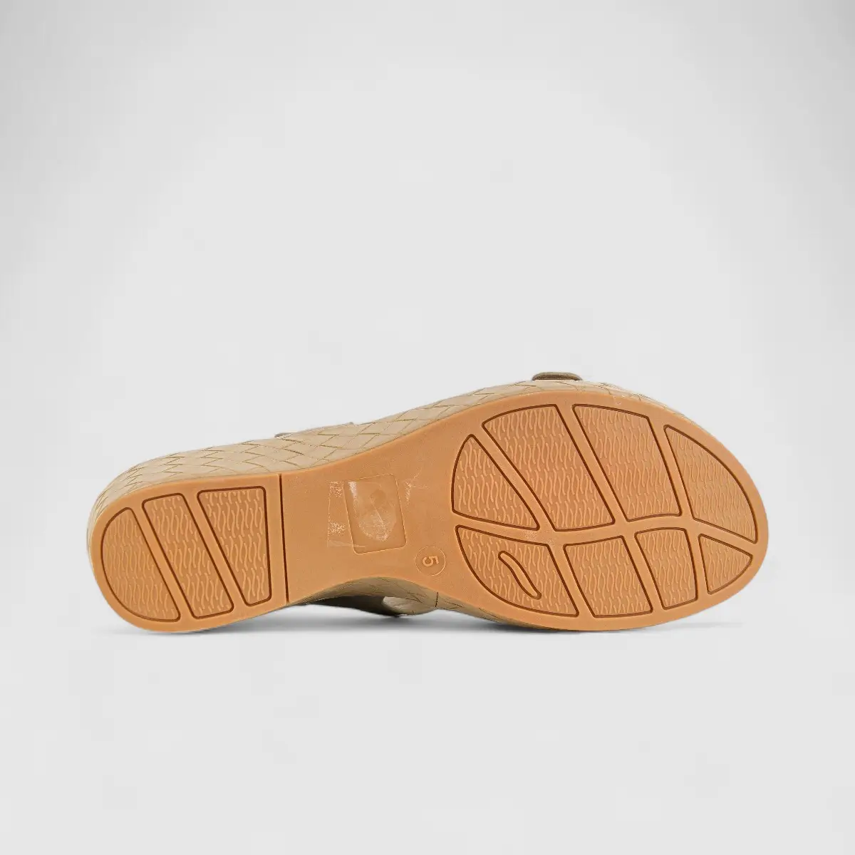Bulbul Ladies Comfort Sandal HAR050 Beige - Image 4