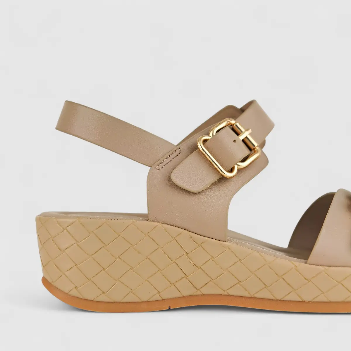 Bulbul Ladies Comfort Sandal HAR050 Beige - Image 5