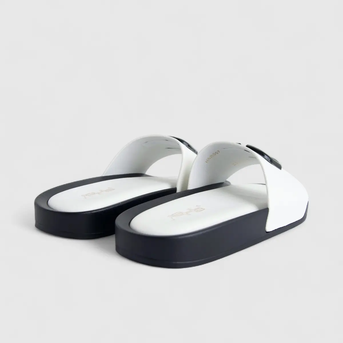 Bulbul Ladies Comfort Slide White HAR067 - Image 3