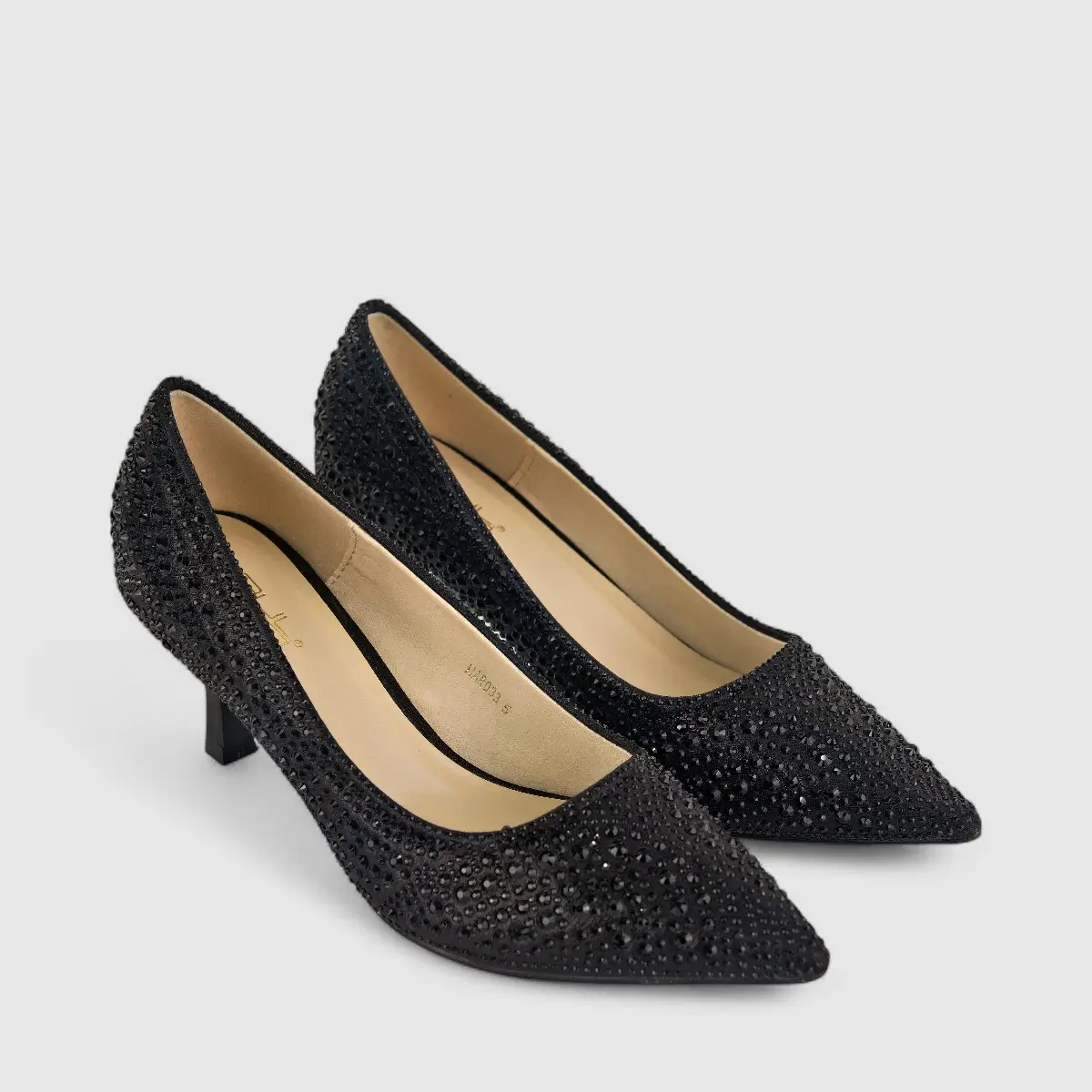 Bulbul Ladies Evening Court Shoe HAR033 Black - Image 2