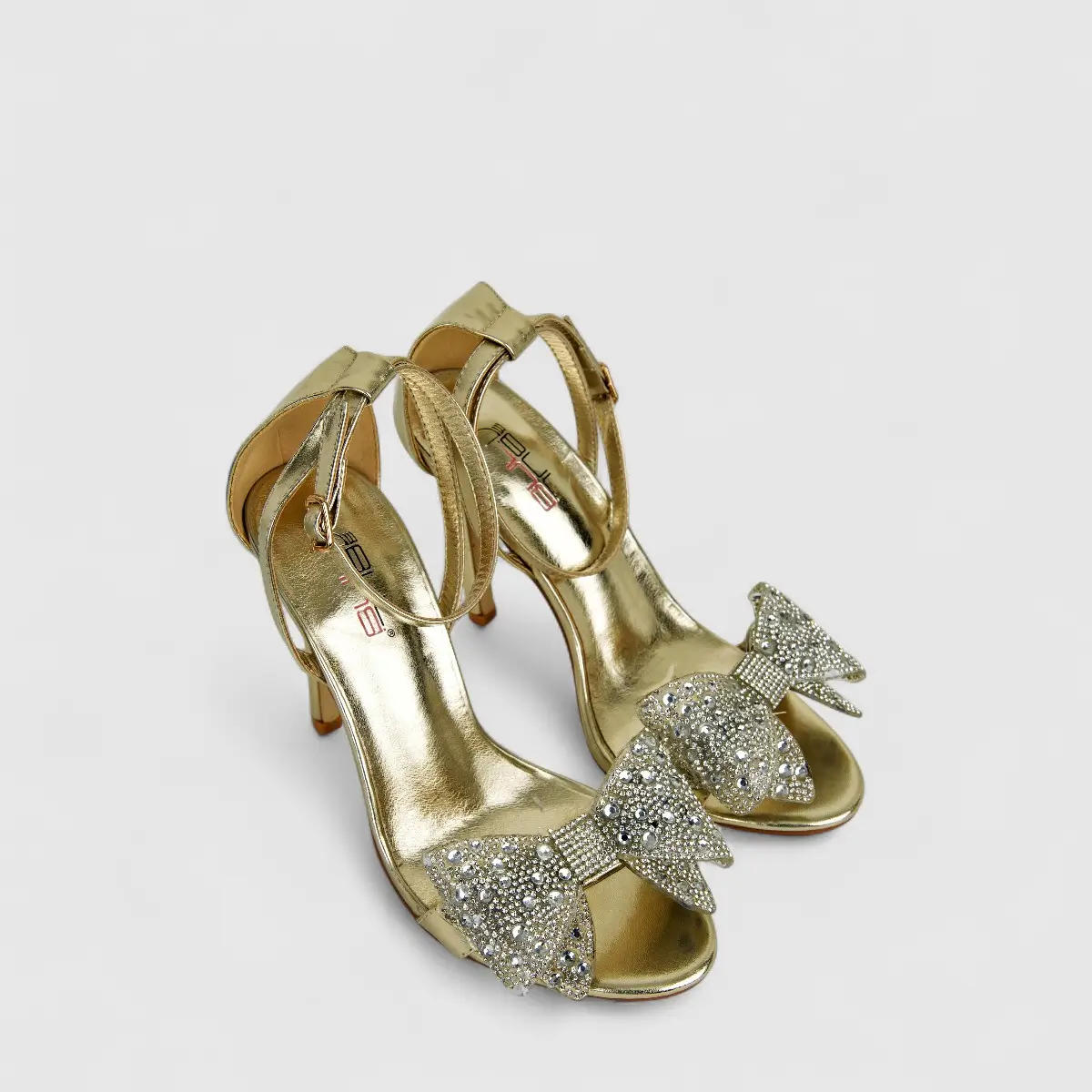Bulbul Ladies Evening Heel Sandal LU019 Gold - Image 2