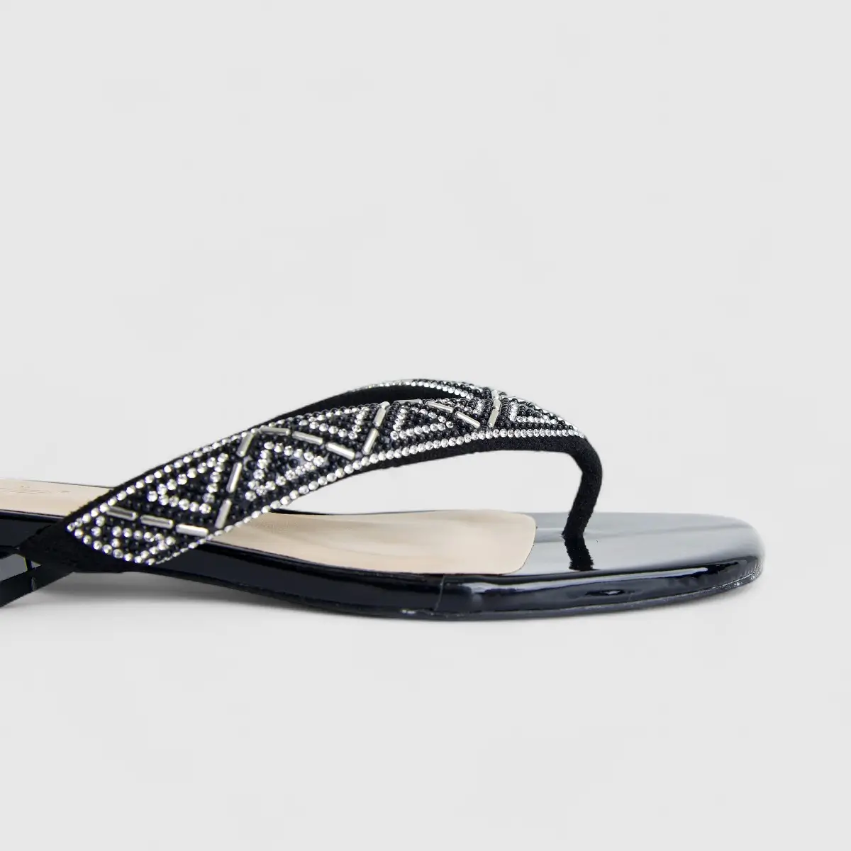 Bulbul Ladies Evening Sandal Black HAR060 - Image 4