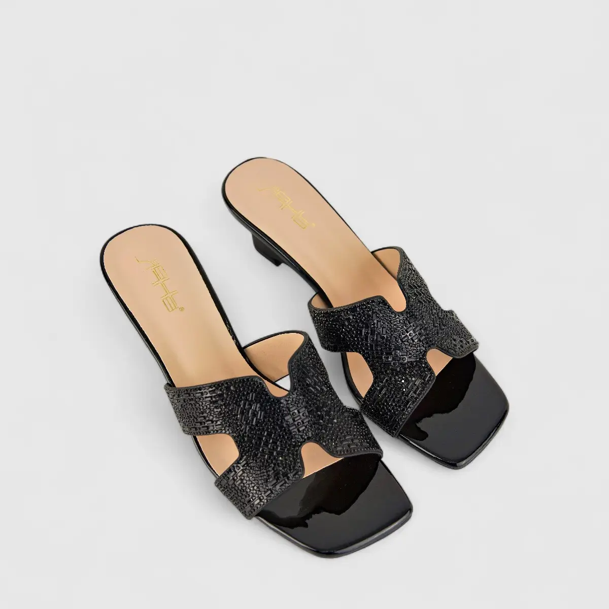 Bulbul Ladies Evening Wedge HAR038 Black - Image 2