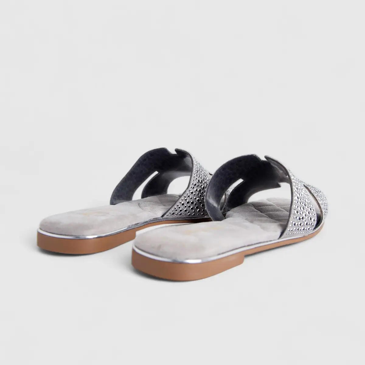 Bulbul Ladies Evening Slide Silver HAR053 - Image 3
