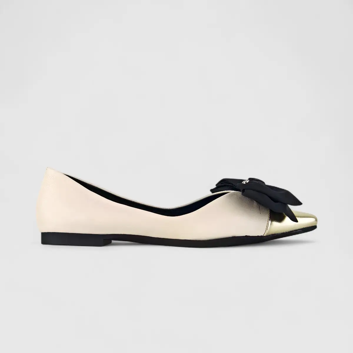 Bulbul Ladies Pump HAR036 8F583-12 White/Gold