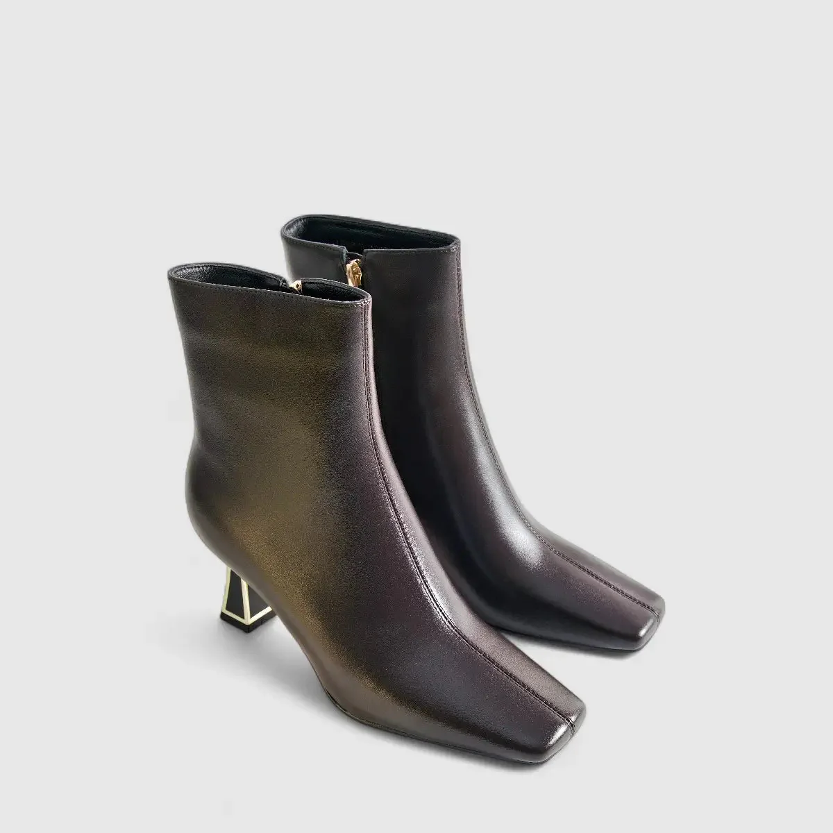 Bulbul Leather Ankle Boot Brown LAR6015 - Image 2