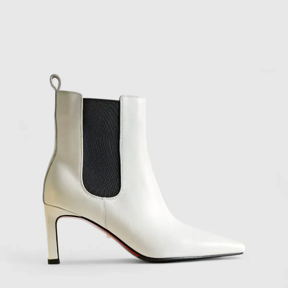 Bulbul Leather Ankle Boot White LAR6026