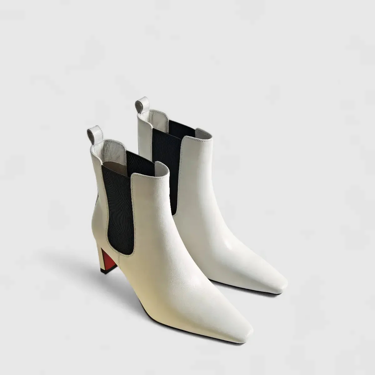 Bulbul Leather Ankle Boot White LAR6026 - Image 2