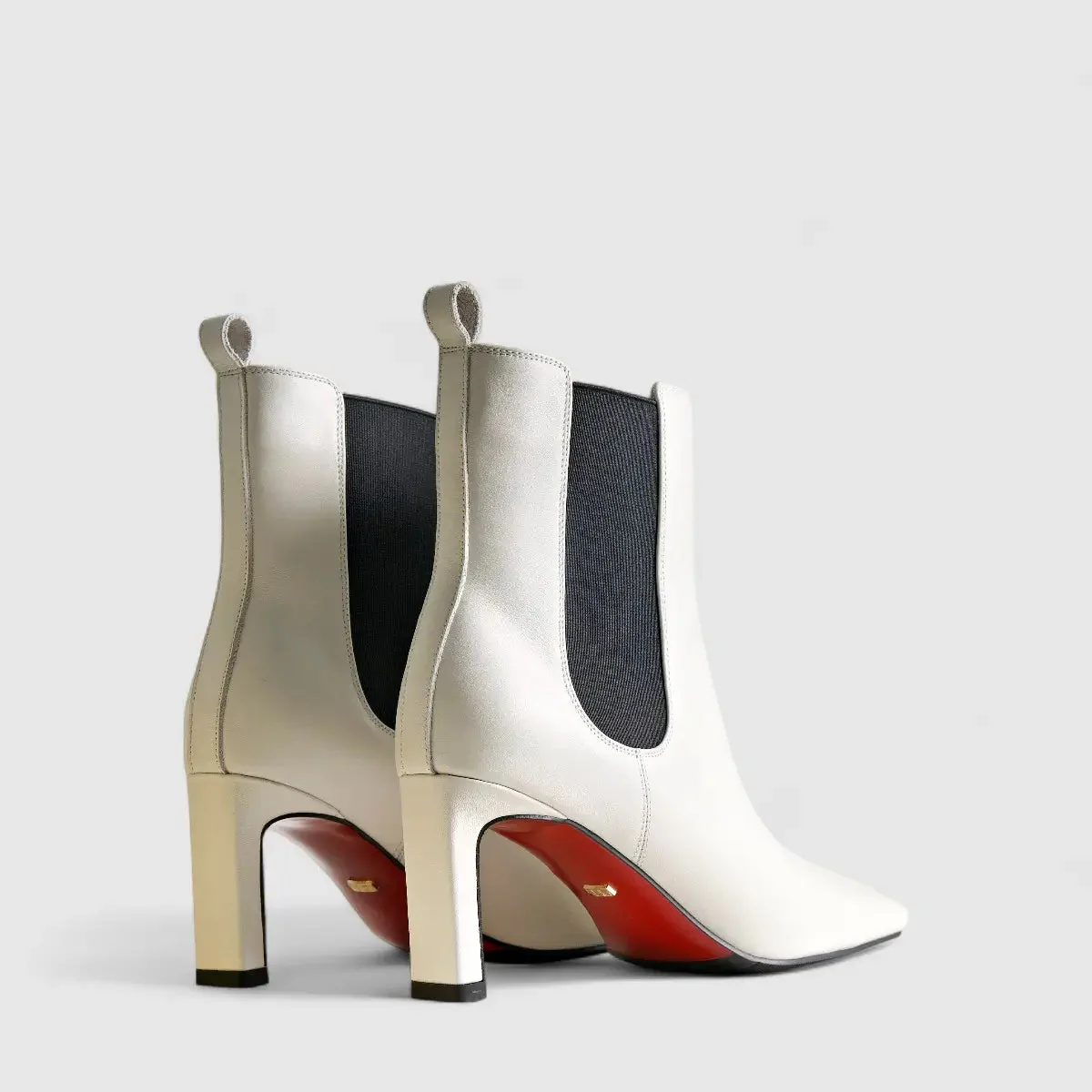 Bulbul Leather Ankle Boot White LAR6026 - Image 3