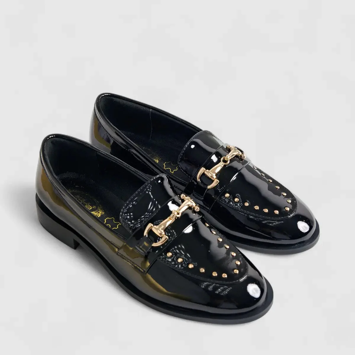 Bulbul Leather Loafers Black LAR6019 - Image 2