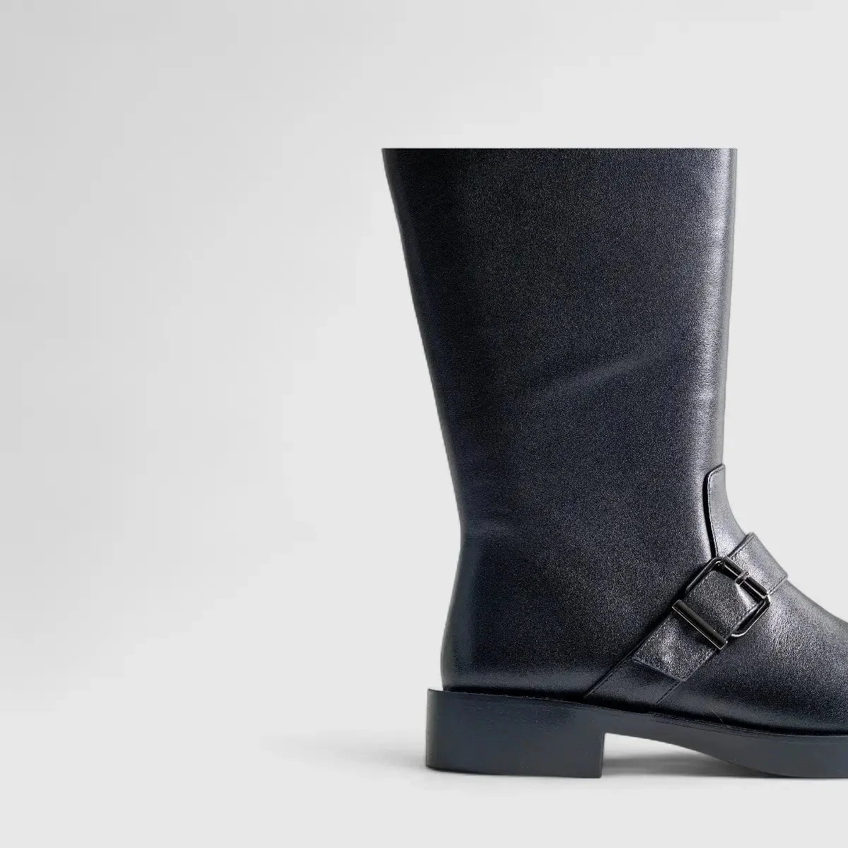 Bulbul Leather Long Boot Black LAR6008 - Image 5
