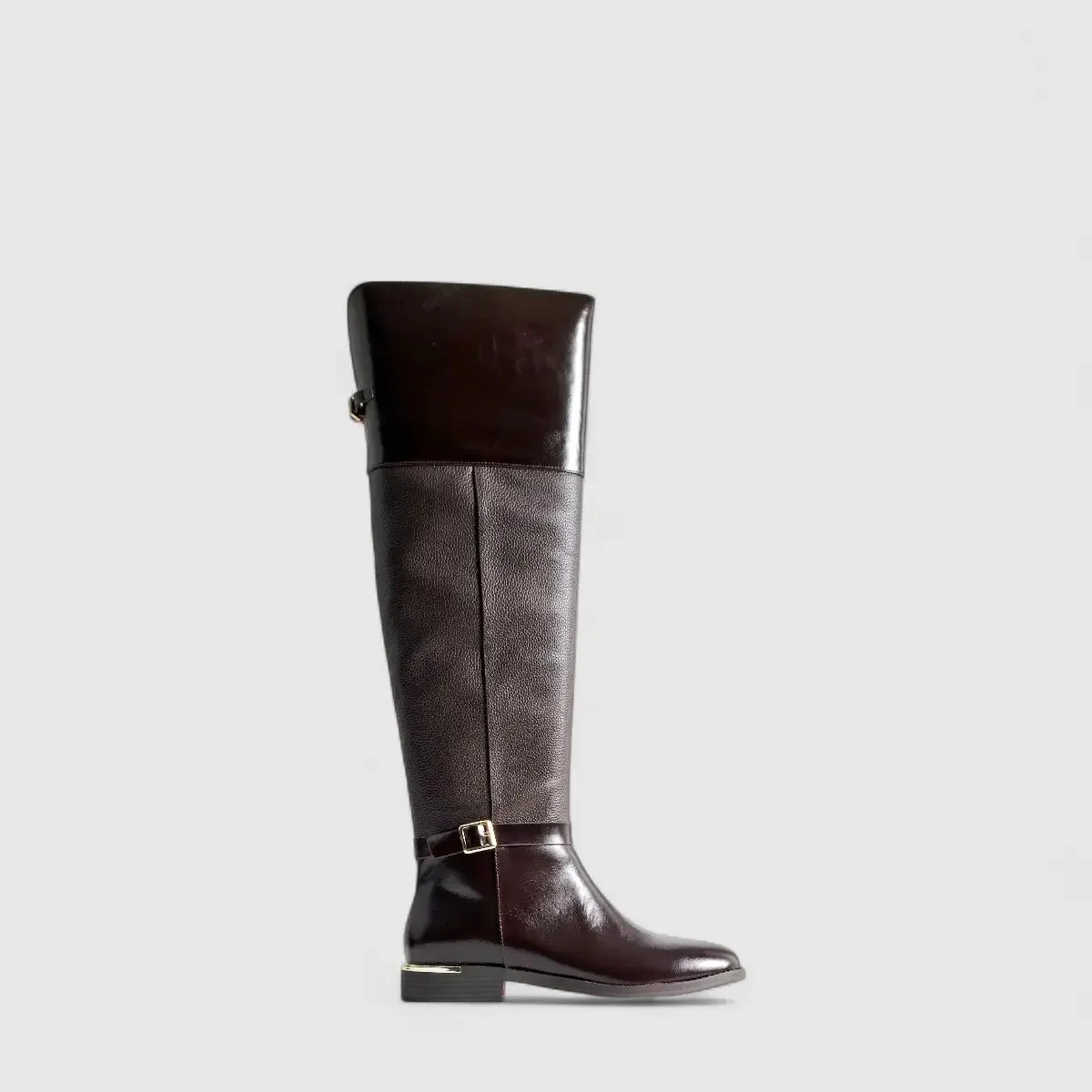 Bulbul Leather Long Boot Brown LAR6022