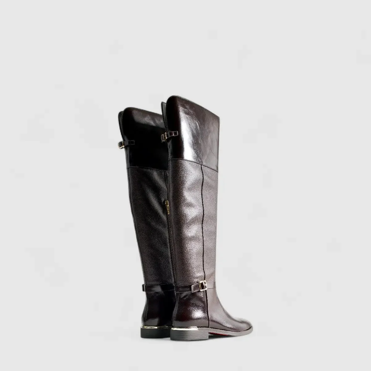 Bulbul Leather Long Boot Brown LAR6022 - Image 3